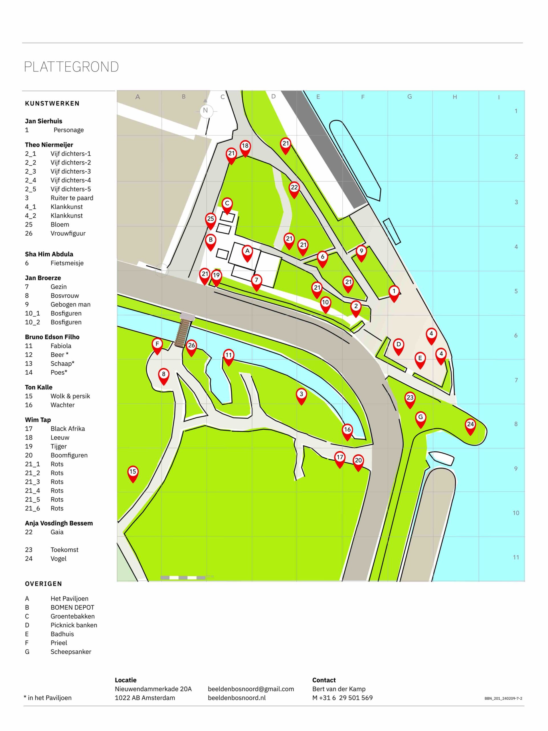 beeldenbos plattegrond